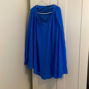 Cerulean Blue Banana Republic Pleated Skirt